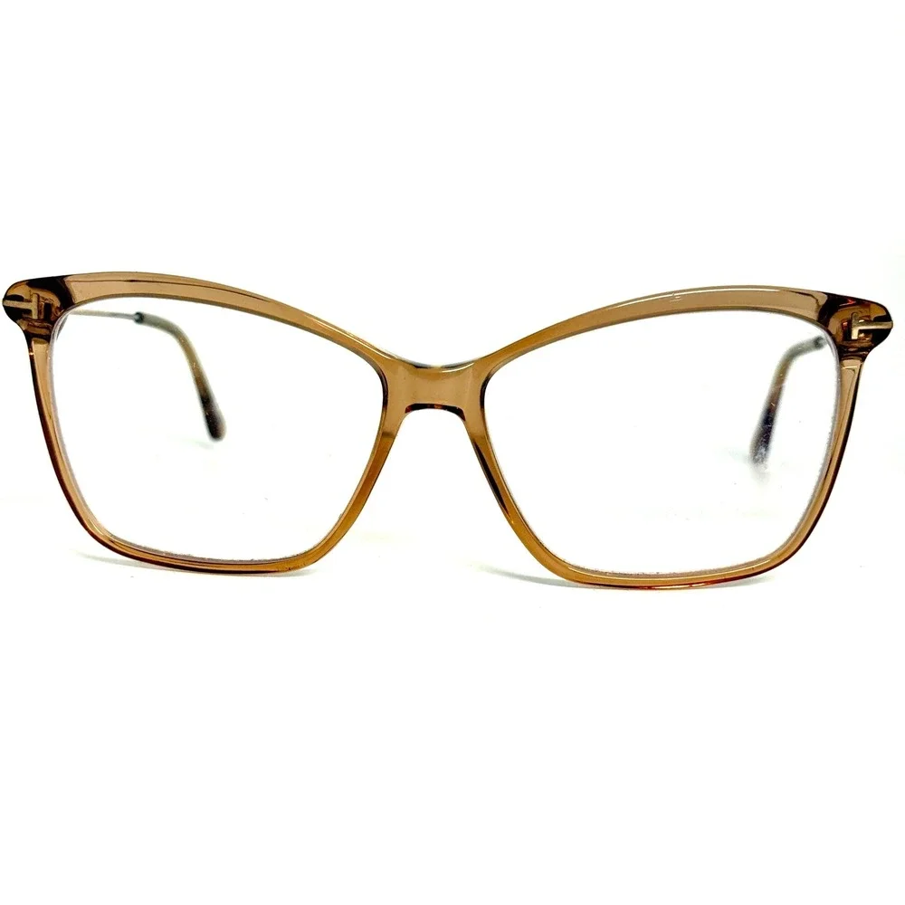 Tom‎ Ford TF5687-B 045 56-14 Brown Cat Eye Eyeglasses Frames Made in Italy